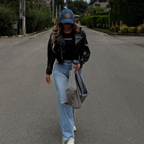 کراپ کت چرم